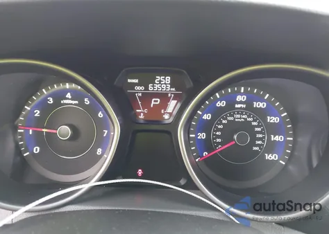 2013 Hyundai Elantra Gls z USA, uszkodzony, nr VIN 5NPDH4AE0DH386021